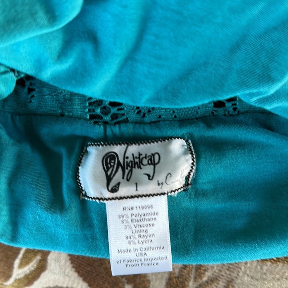 NIGHTCAP by Carisa Rene Lace Dixie Bodycon Slip On Dress - Emerald green - Picture 7 of 8